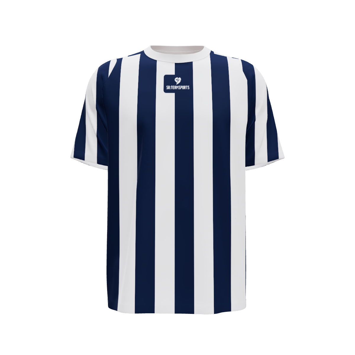 Gestreiftes Fußballtrikot, individuell bedruckt
