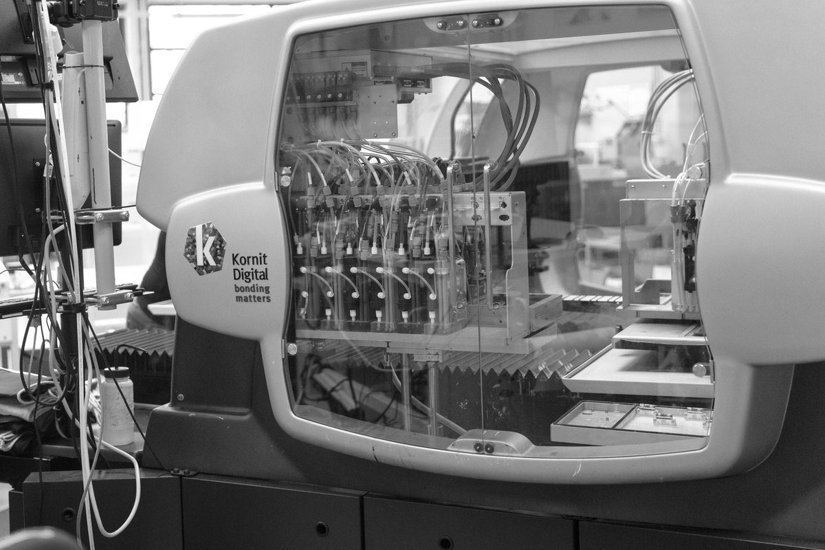 Digitaldruckmaschine in der Produktion